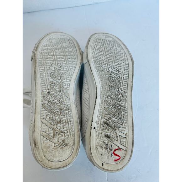 Tommy Hilfiger Classic Tennis Vegan White Gold Low Top Sneaker Shoes Sz 8.5M - Picture 11 of 11
